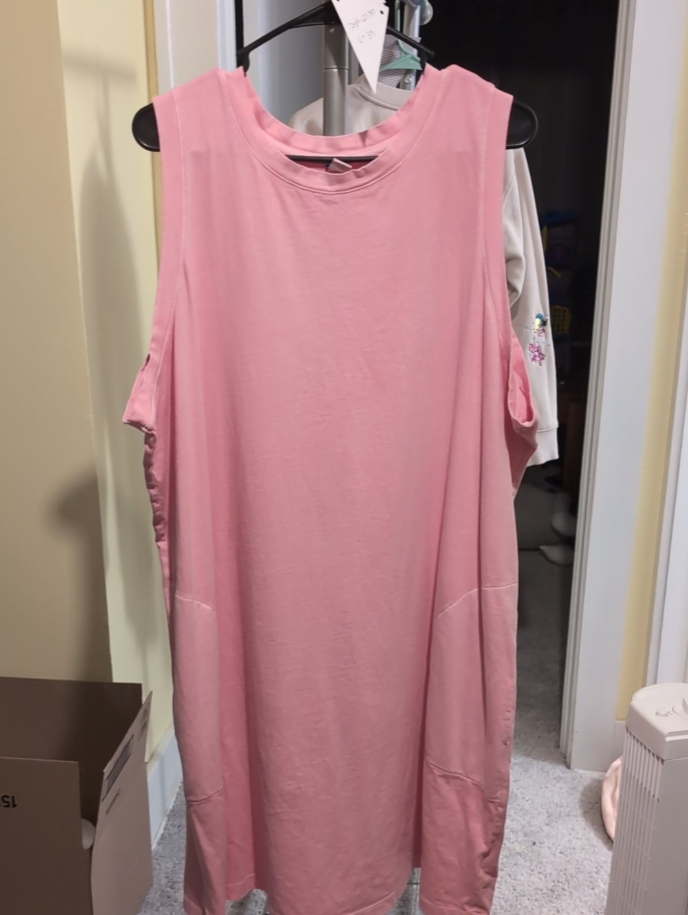 Old Navy Pink Cold-Shoulder Sleeveless Dress